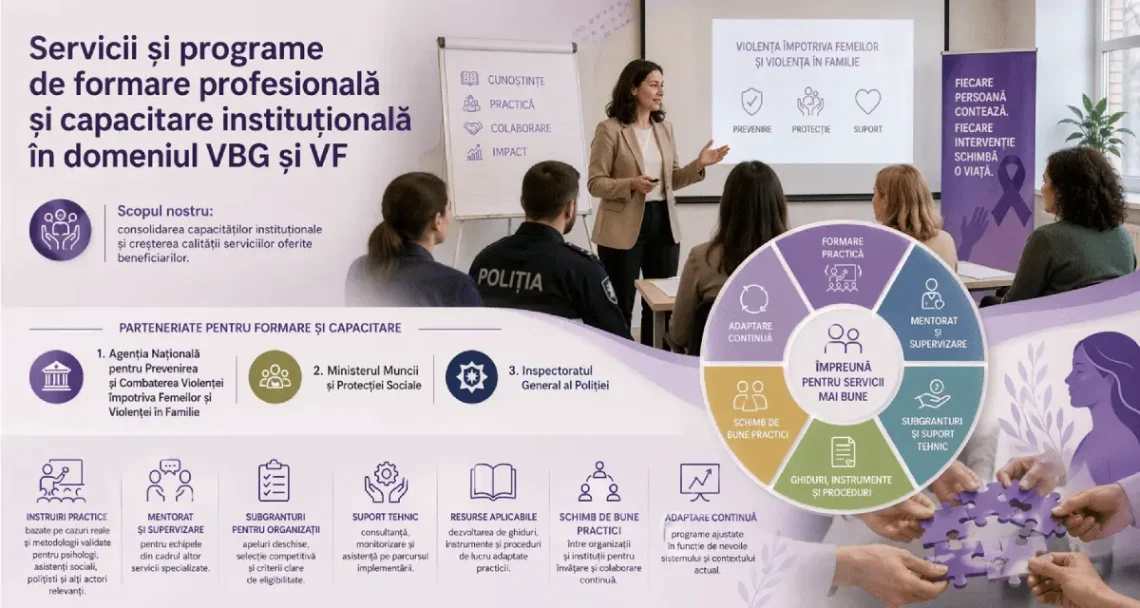 Servicii și programe pentru victimele VBG și VF